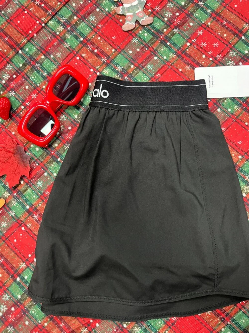 NWT🎎 Alo Yoga Match Point Tennis Skirt Black | Flowy High-Waist Tennis Mini Ski